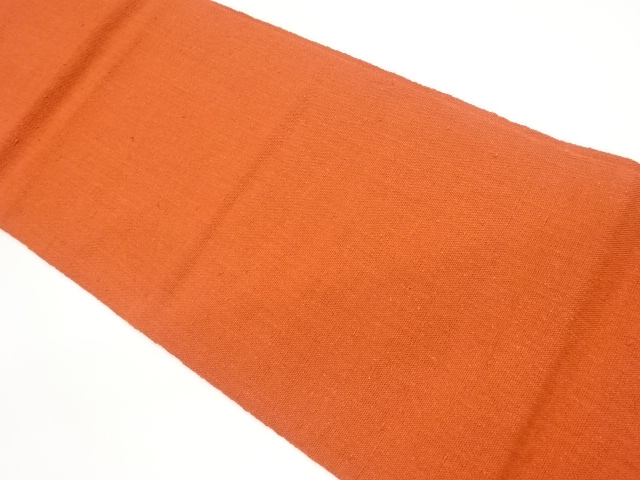 手織り紬無地名古屋帯